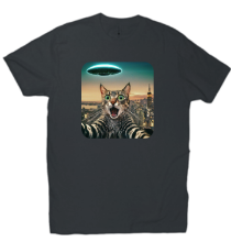 Picture of UFO T-shirt, UFO Cat Selfie T-shirt